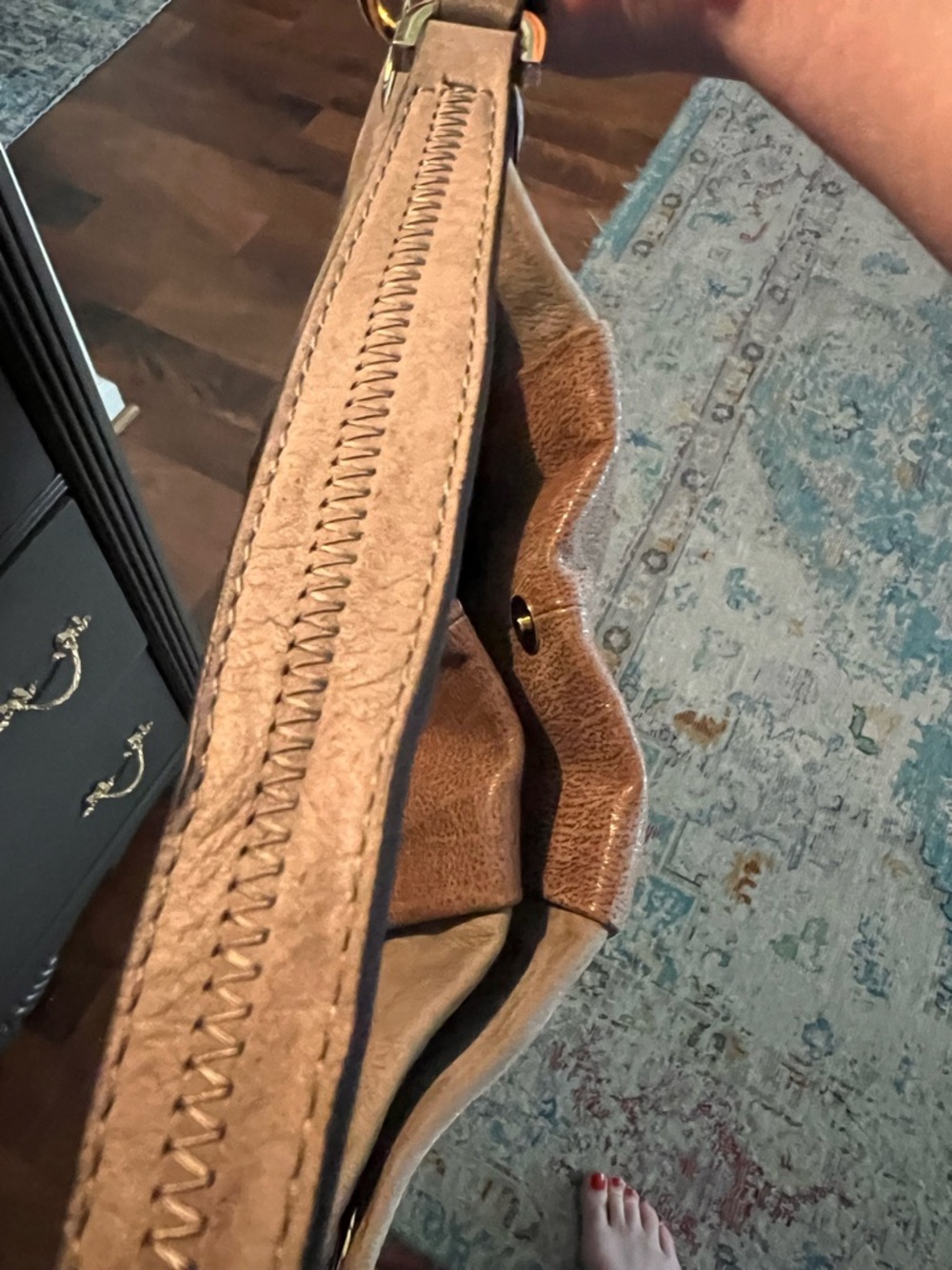 Vince Camuto Cristina Leather/Suede Hobo Bag - Picture 4 of 14